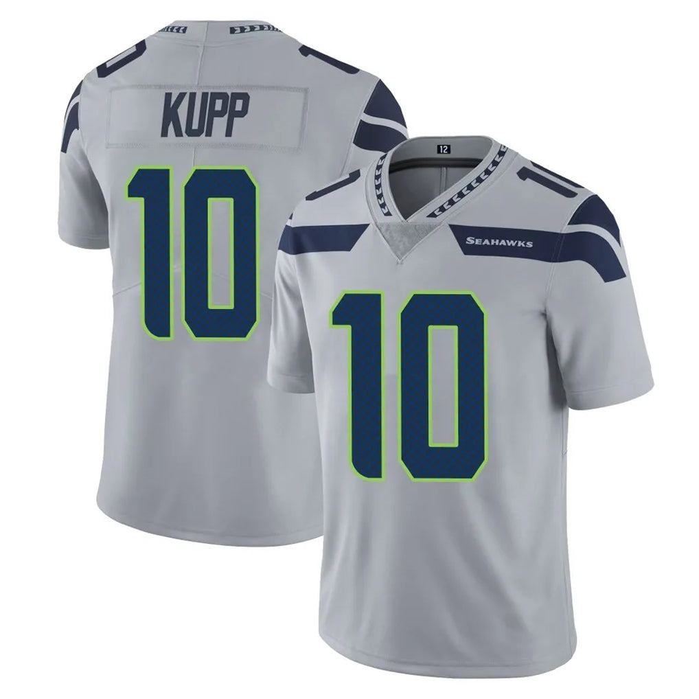 Rebec S.Seahawks #10 Cooper Kupp Player Gray Limited Vapor Untouchable Home Game Stitched Jerseys