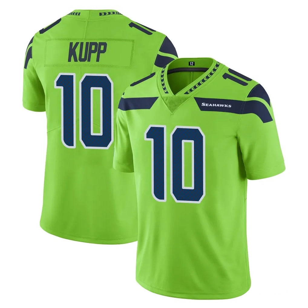 Rebec S.Seahawks #10 Cooper Kupp Player Green Limited Color Rush Home Game Stitched Jerseys