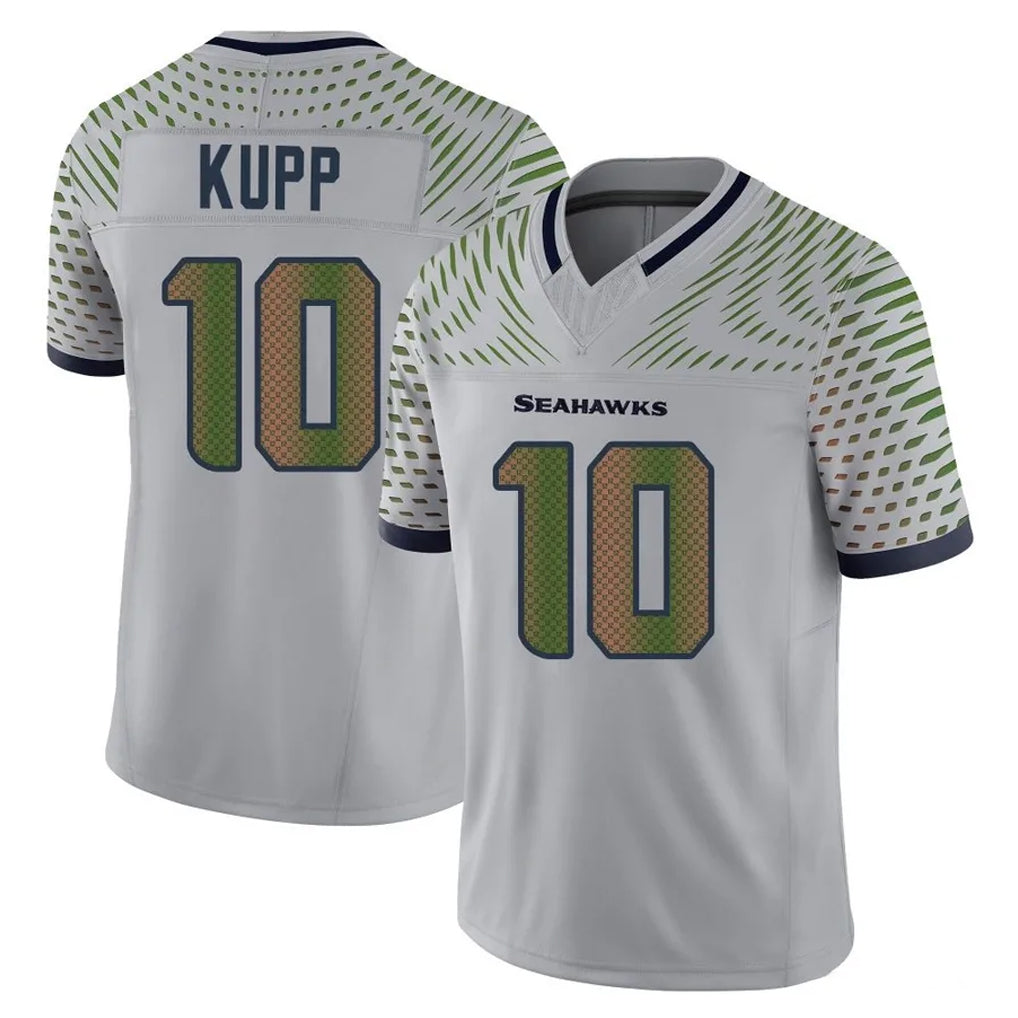 Rebec S.Seahawks #10 Cooper Kupp Player Grey 2025 Rivalries Collection Home Game Stitched Jerseys