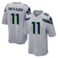 Rebec S.Seahawks #11 Jaxon Smith-Njigba Player Gray Home Game Stitched Jerseys