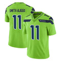 Rebec S.Seahawks #11 Jaxon Smith-Njigba Player Green Limited Color Rush Home Game Stitched Jerseys