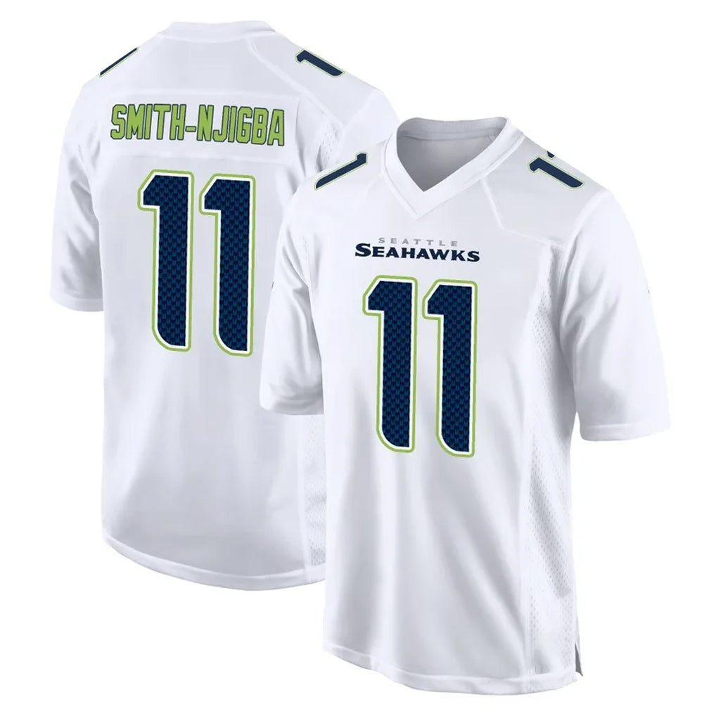 Rebec S.Seahawks #11 Jaxon Smith-Njigba Player White Tundra Fashion Home Game Stitched Jerseys