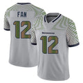 Rebec S.Seahawks #12 12th Fan Player Grey Limited 2025 Rivalries Collection Home Game Stitched Jerseys