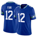 Rebec S.Seahawks #12 12th Fan Player Royal Limited Throwback Vapor F.U.S.E. Home Game Stitched Jerseys