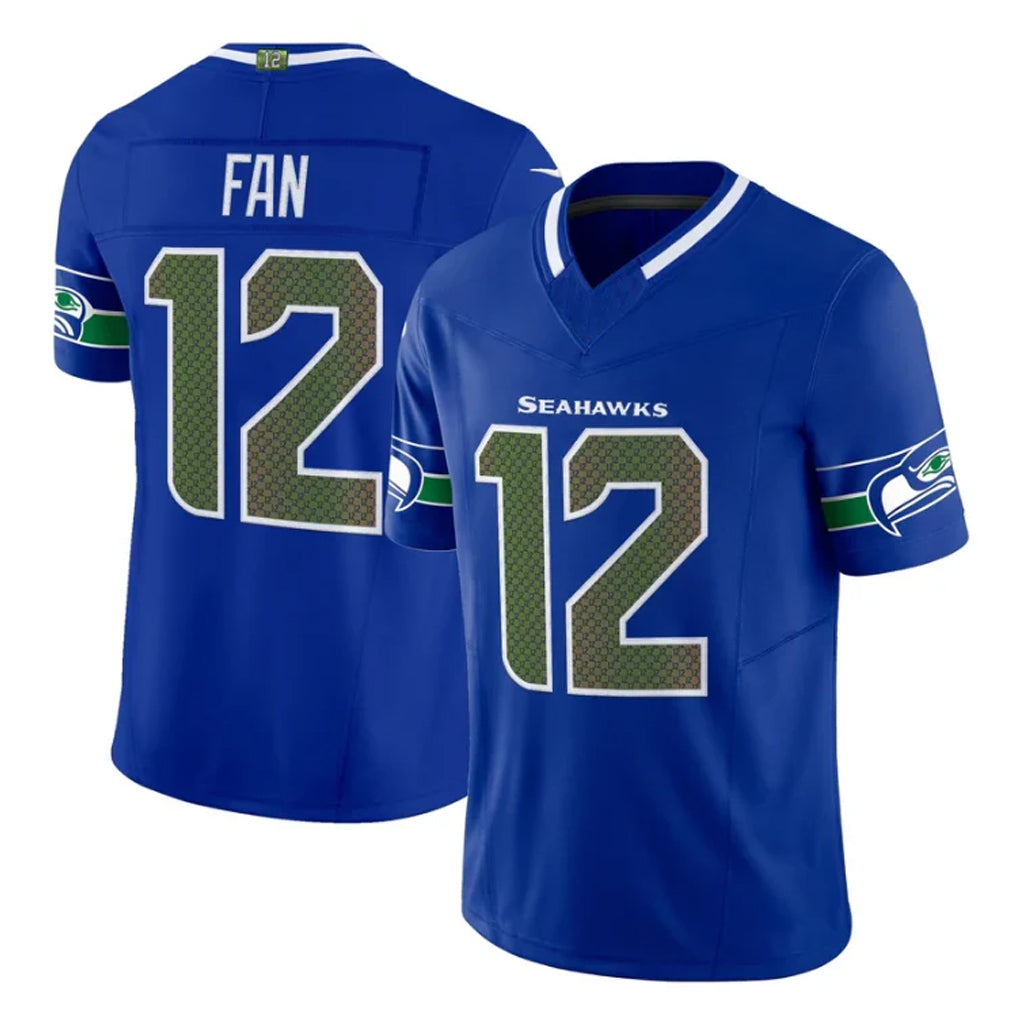 Rebec S.Seahawks #12 12th Fan Player Royal Rivalries Vapor Limited Home Game Stitched Jerseys