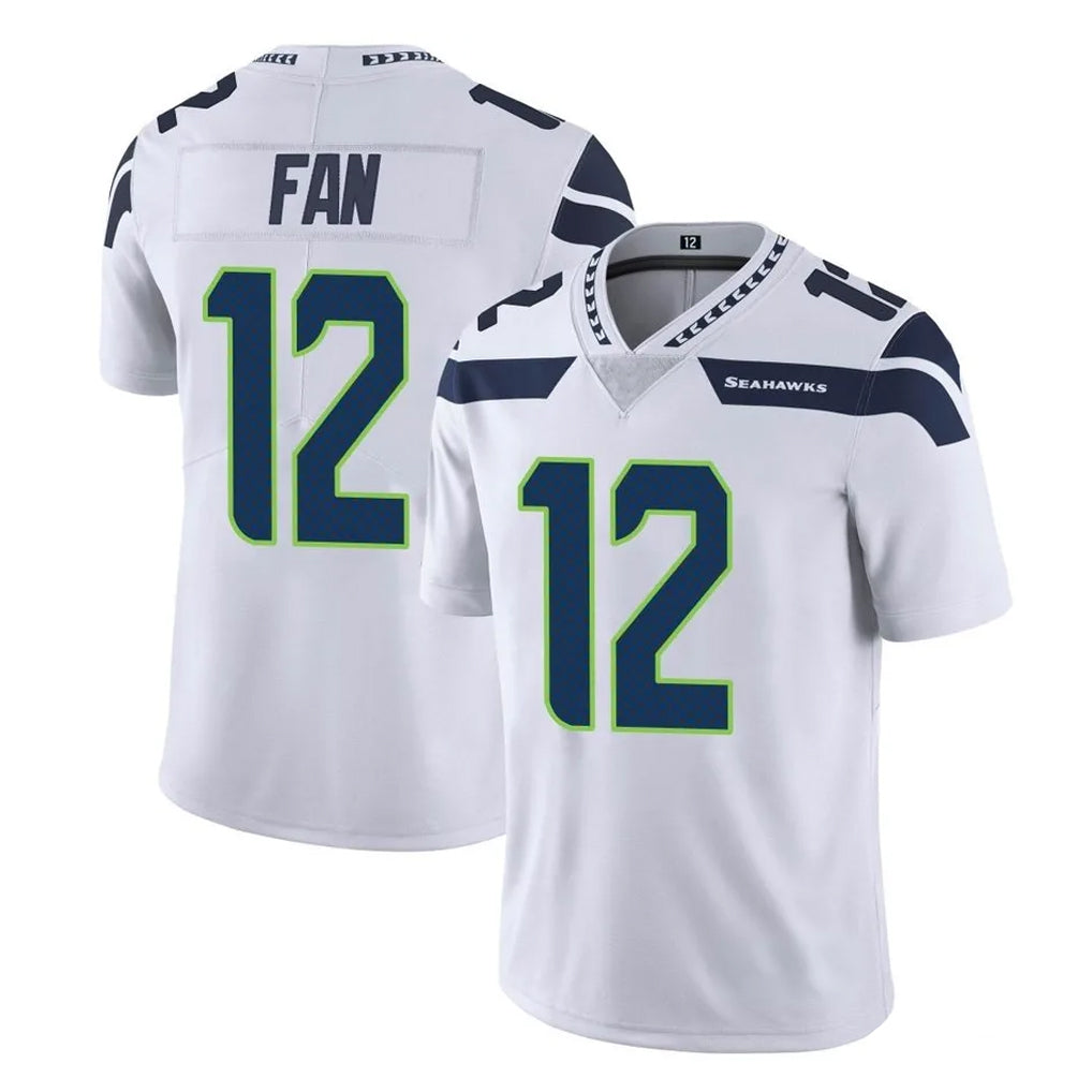 Rebec S.Seahawks #12 12th Fan Player White Limited Vapor Untouchable Home Game Stitched Jerseys