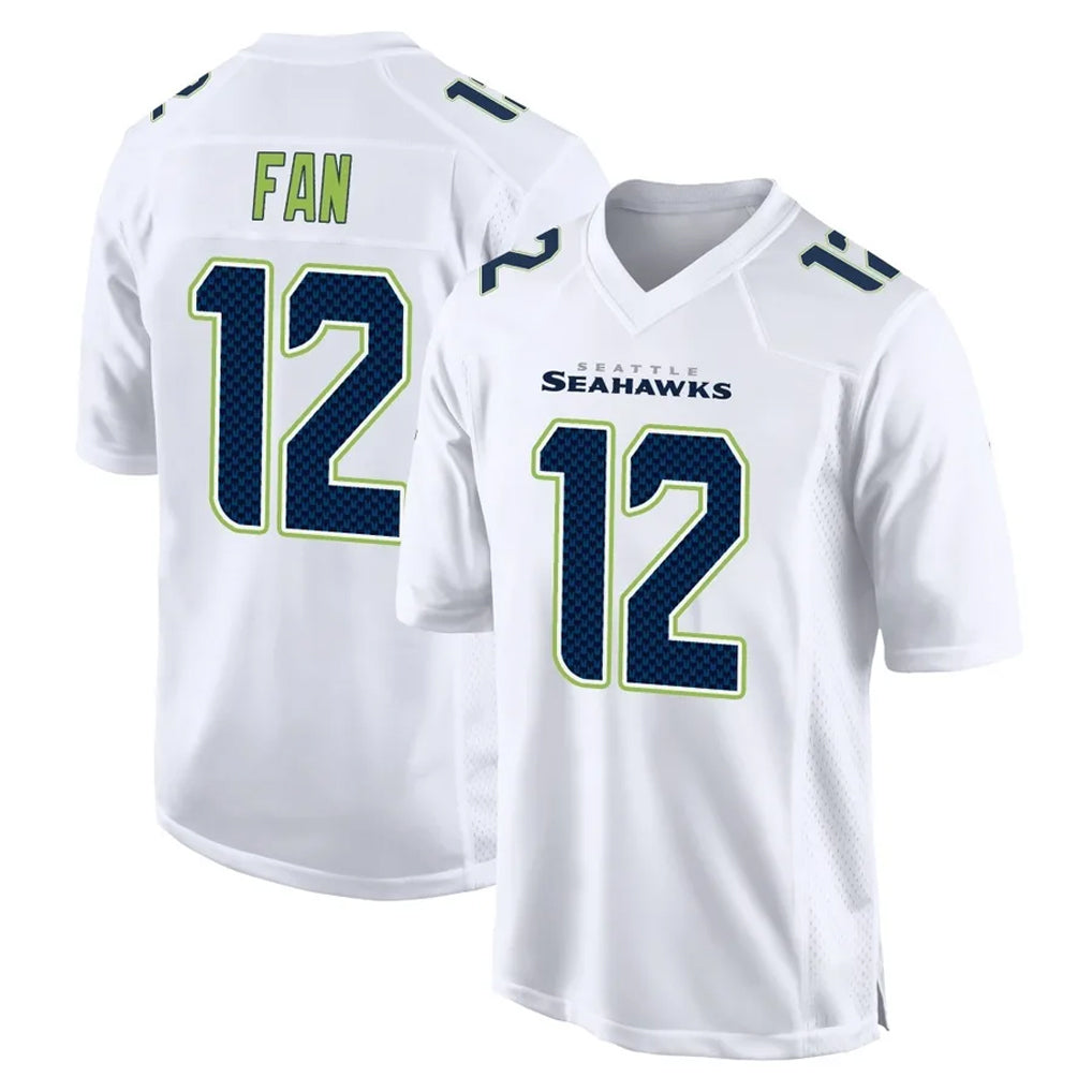 Rebec S.Seahawks #12 12th Fan Player White Tundra Fashion Home Game Stitched Jerseys