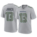 Rebec S.Seahawks #13 Ernest Jones IV Player Gray Atmosphere Fashion Home Game Stitched Jerseys