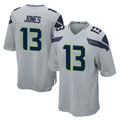 Rebec S.Seahawks #13 Ernest Jones IV Player Gray Home Game Stitched Jerseys