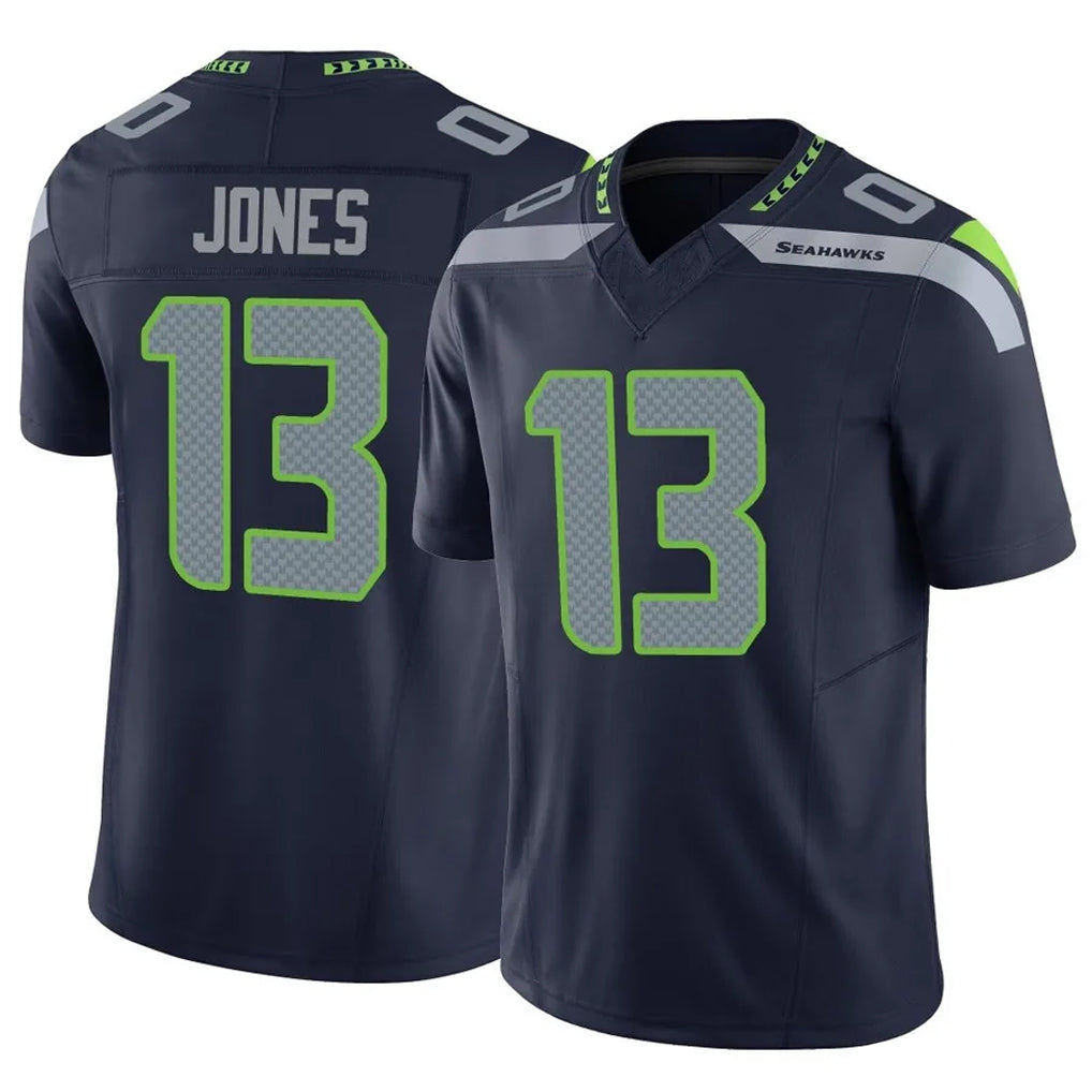 Rebec S.Seahawks #13 Ernest Jones IV Player Navy Limited Vapor F.U.S.E. Home Game Stitched Jerseys