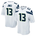 Rebec S.Seahawks #13 Ernest Jones IV Player White Home Game Stitched Jerseys