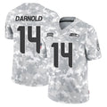 Rebec S.Seahawks #14 Sam Darnold Player Arctic Camo Limited Salute To Service Home Game Stitched Jerseys