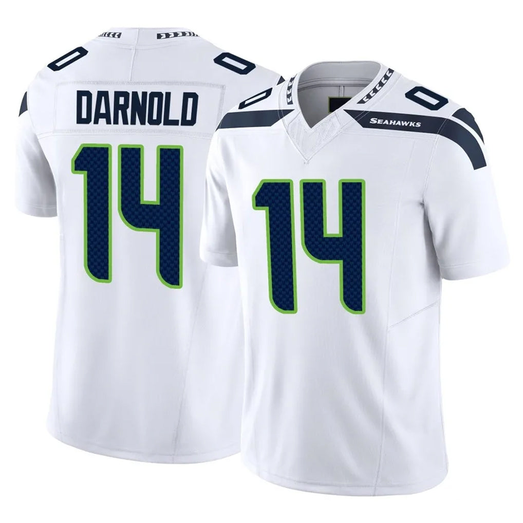 Rebec S.Seahawks #14 Sam Darnold Player White Limited Vapor F.U.S.E. Home Game Stitched Jerseys