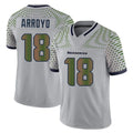 Rebec S.Seahawks #18 Elijah Arroyo Player Grey Limited 2025 Rivalries Collection Home Game Stitched Jerseys