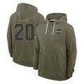 Rebec S.Seahawks #20 Julian Love Player Royal Limited Throwback Vapor F.U.S.E. Home Game Stitched Jerseys