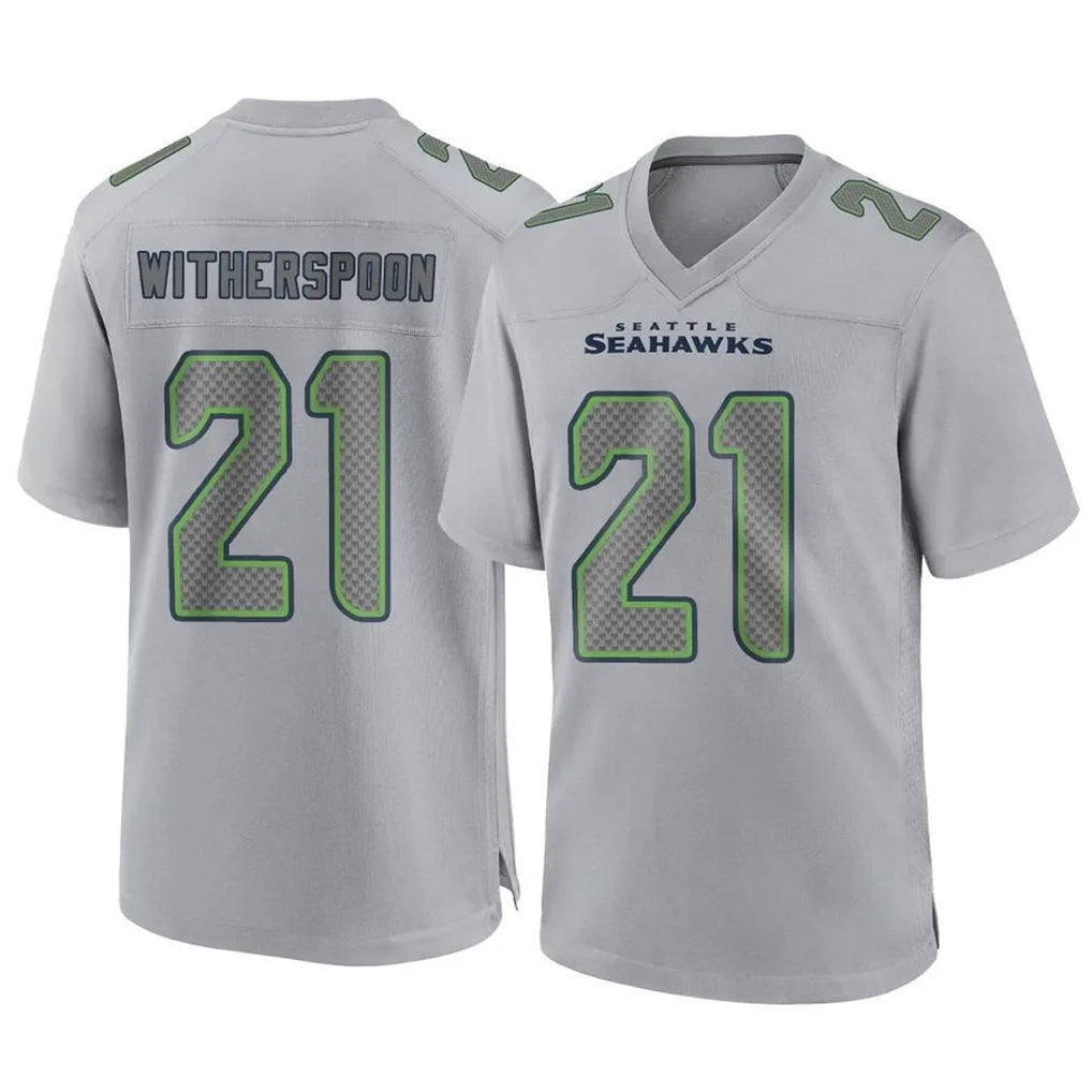Rebec S.Seahawks #21 Devon Witherspoon Player Gray Atmosphere Fashion Home Game Stitched Jerseys