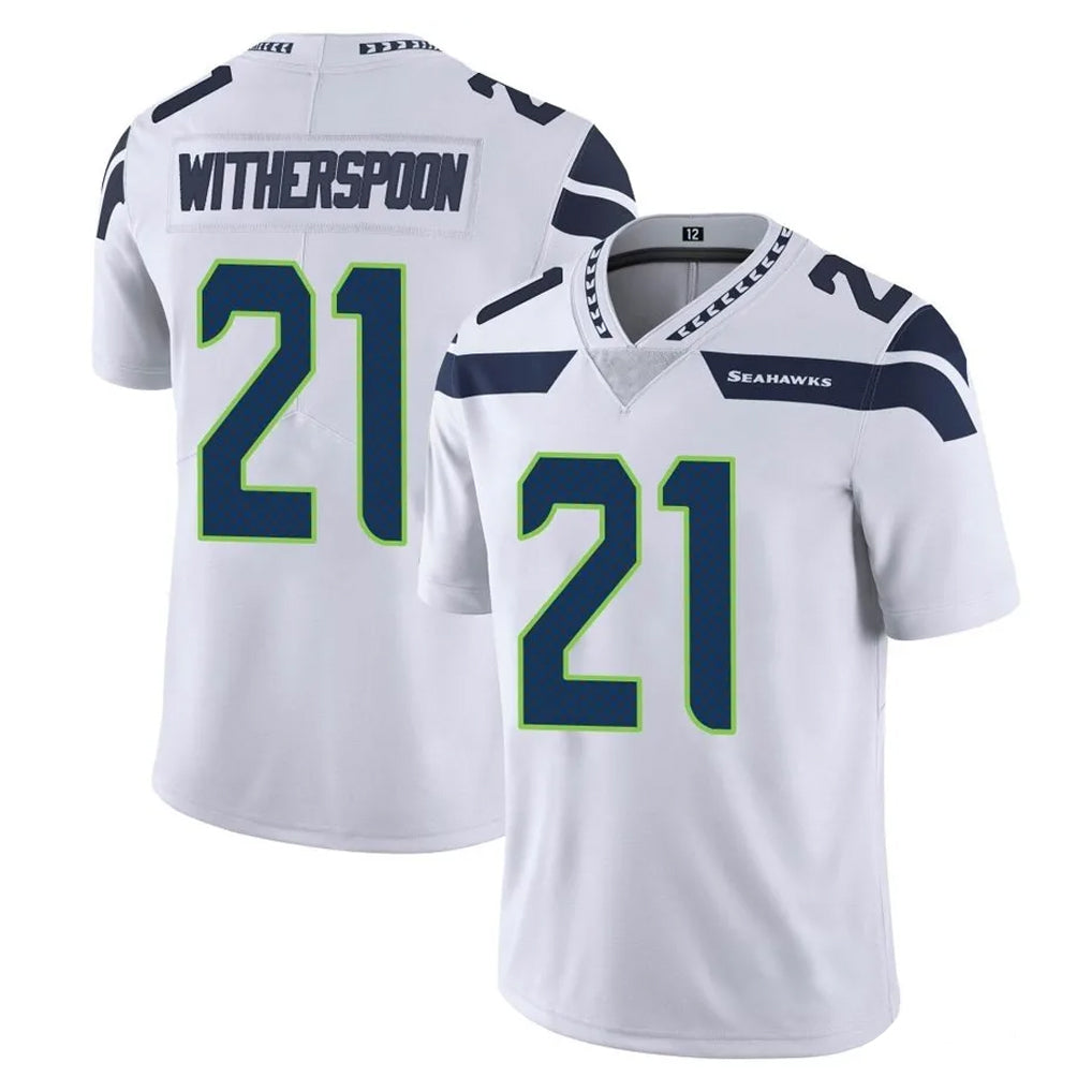 Rebec S.Seahawks #21 Devon Witherspoon Player White Limited Vapor Untouchable Home Game Stitched Jerseys