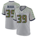 Rebec S.Seahawks #39 Ty Okada Player Grey 2025 Rivalries Collection Home Game Stitched Jerseys