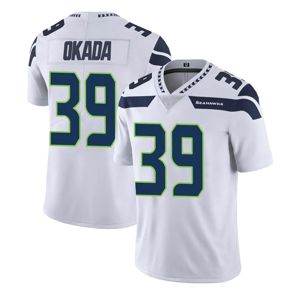 Rebec S.Seahawks #39 Ty Okada Player White Limited Vapor Untouchable Home Game Stitched Jerseys