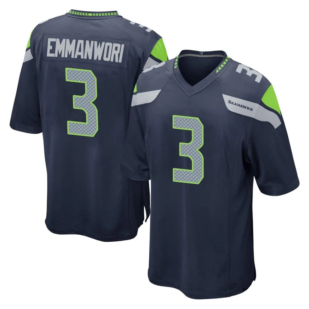 Rebec S.Seahawks #3 Nick Emmanwori Player Navy Home Game Stitched Jerseys