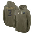 Rebec S.Seahawks #3 Nick Emmanwori Player Olive Salute to Service Pullover Hoodies Limited Stitched Jerseys