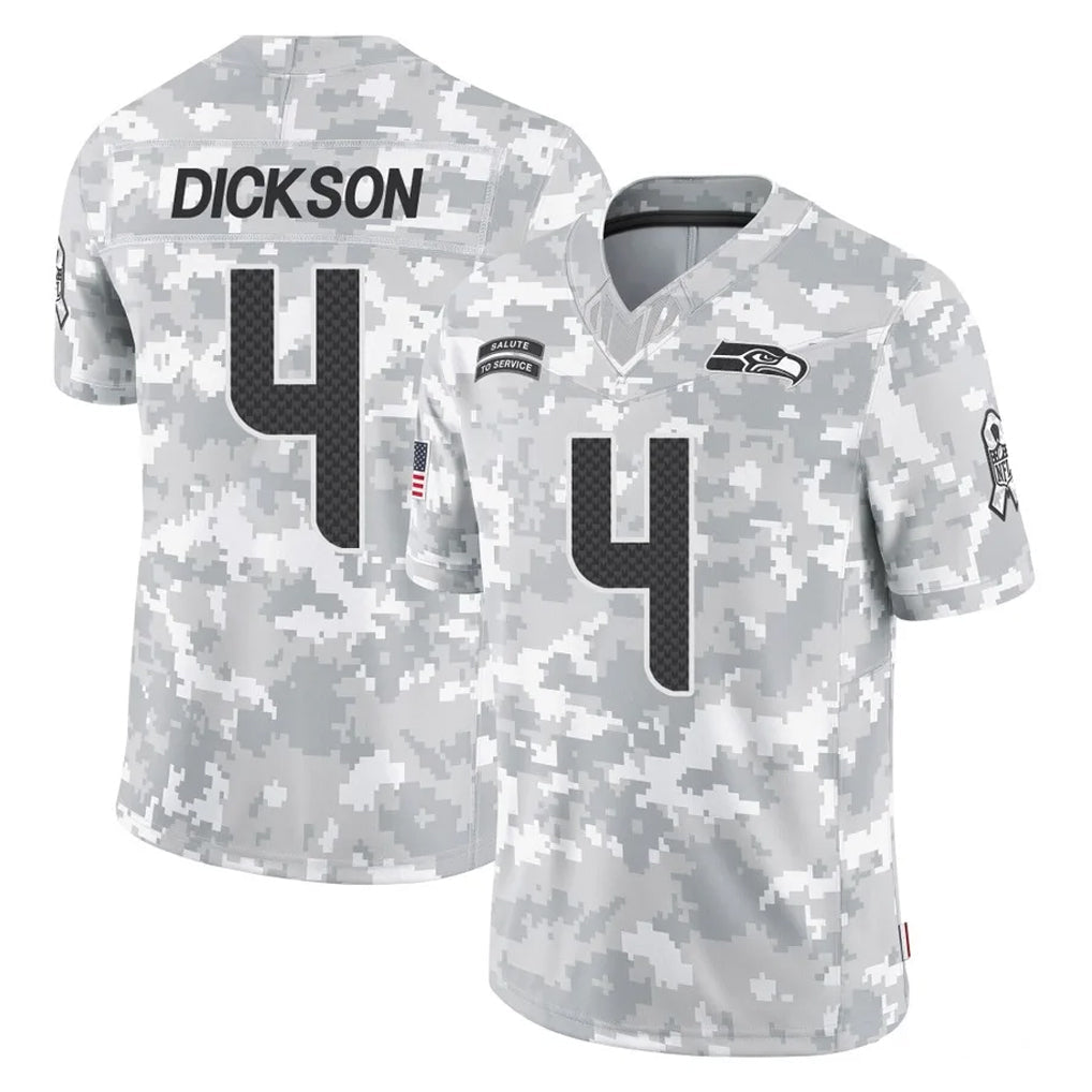 Rebec S.Seahawks #4 Michael Dickson Player Arctic Camo Limited Salute To Service Home Game Stitched Jerseys
