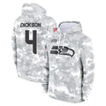Rebec S.Seahawks #4 Michael Dickson Player Arctic Camo Limited Salute to Service Pullover Hoodies Game Stitched Jerseys