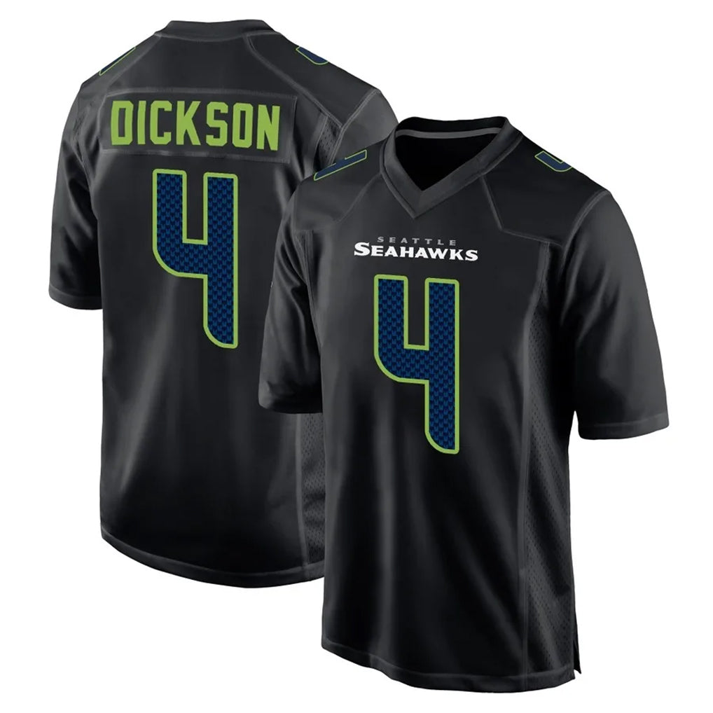 Rebec S.Seahawks #4 Michael Dickson Player Black Limited Fashion Home Game Stitched Jerseys