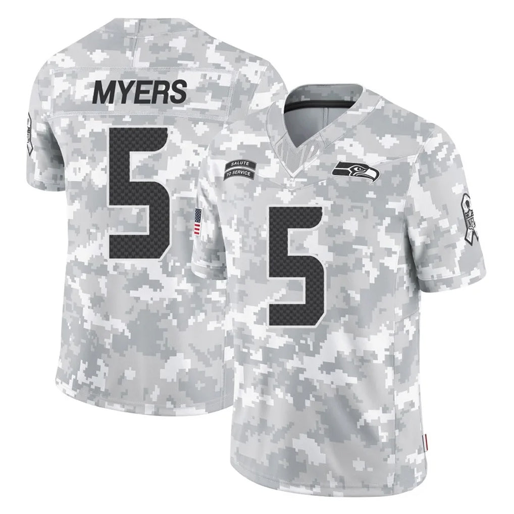 Rebec S.Seahawks #5 Jason Myers Player Arctic Camo Limited Salute To Service Home Game Stitched Jerseys