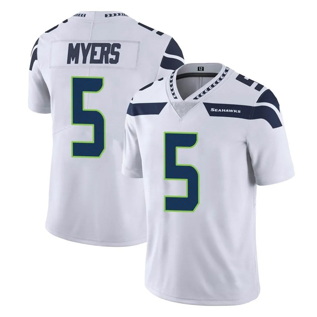Rebec S.Seahawks #5 Jason Myers Player White Limited Vapor Untouchable Home Game Stitched Jerseys