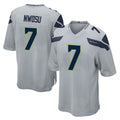 Rebec S.Seahawks #7 Uchenna Nwosu Player Gray Home Game Stitched Jerseys