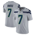 Rebec S.Seahawks #7 Uchenna Nwosu Player Gray Limited Vapor Untouchable Home Game Stitched Jerseys
