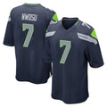 Rebec S.Seahawks #7 Uchenna Nwosu Player Navy Home Game Stitched Jerseys