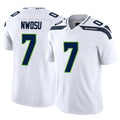 Rebec S.Seahawks #7 Uchenna Nwosu Player White Limited Vapor F.U.S.E. Home Game Stitched Jerseys