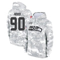Rebec S.Seahawks #90 Jarran Reed Player Arctic Camo Limited Salute to Service Pullover Hoodies Game Stitched Jerseys