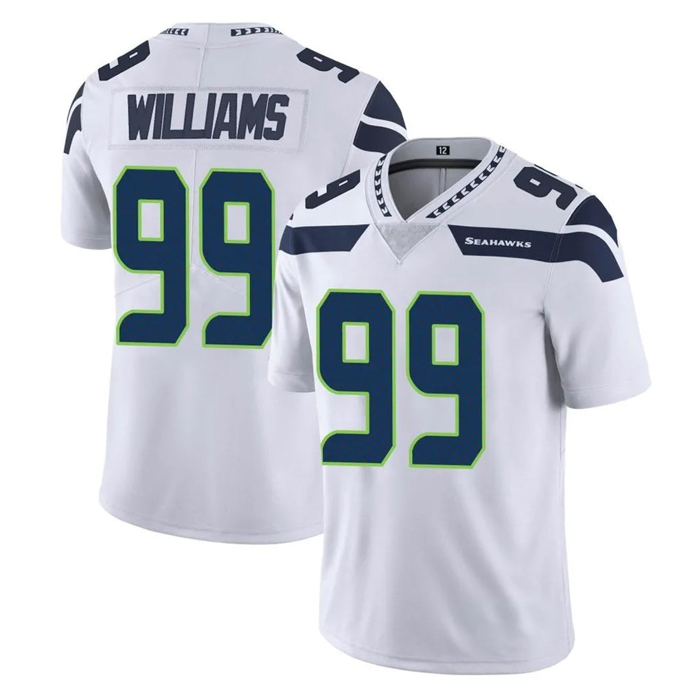 Rebec S.Seahawks #99 Leonard Williams Player White Limited Vapor Untouchable Home Game Stitched Jerseys