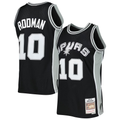 Rebec SA.Spurs #10 Dennis Rodman Mitchell & Ness Black 199394 Hardwood Classics Swingman Jerseys