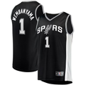 Rebec SA.Spurs #1 Victor Wembanyama Fanatics Black Fast Break Replica Jerseys - Icon Edition