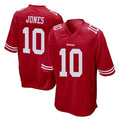 Rebec SF.49ers #10 Mac Jones Player Red Home Game Stitched Jerseys