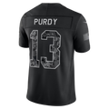 Rebec  SF. 49ers #13 Brock Purdy Black 2026 Salute to Service Stitched Limited Jersey