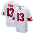 Rebec SF.49ers #13 Brock Purdy Player White Limited Alternate Home Game Stitched Jerseys