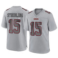 Rebec SF.49ers #15 De'Zhaun Stribling Player Gray Atmosphere Fashion Home Game Stitched Jerseys