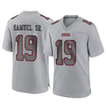 Rebec SF.49ers #19 Deebo Samuel Sr. Player Gray Atmosphere Fashion Home Game Stitched Jerseys