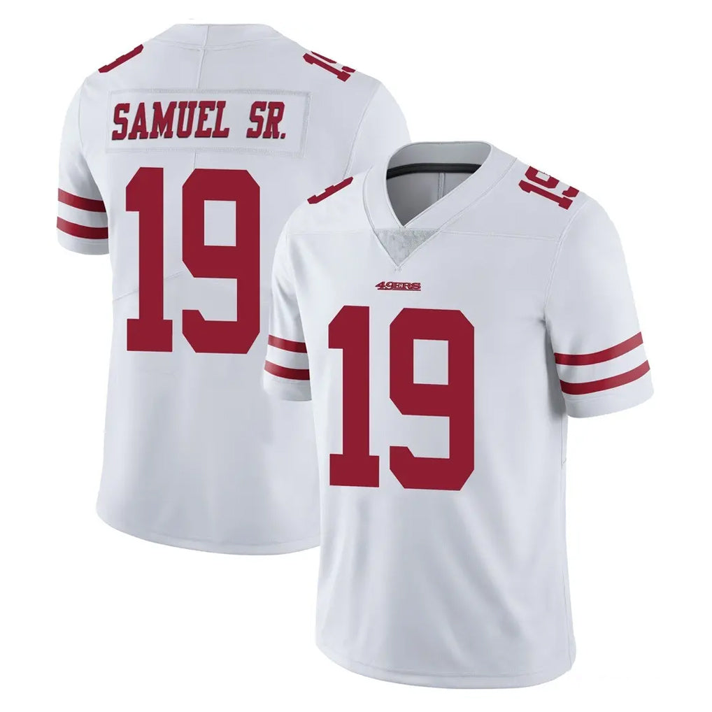Rebec SF.49ers #19 Deebo Samuel Sr. Player White Limited Vapor Untouchable Home Game Stitched Jerseys