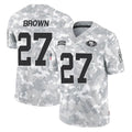 Rebec SF.49ers #27 Ji'Ayir Brown Player Arctic Camo Limited Salute To Service Home Game Stitched Jerseys