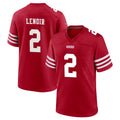 Rebec SF.49ers #2 Deommodore Lenoir Player Red Game Home Stitched Jerseys