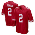 Rebec SF.49ers #2 Deommodore Lenoir Player Red Home Game Stitched Jerseys