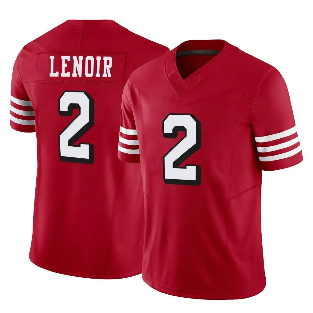 Rebec SF.49ers #2 Deommodore Lenoir Player Red Limited Alternate Vapor F.U.S.E. Home Game Stitched Jerseys