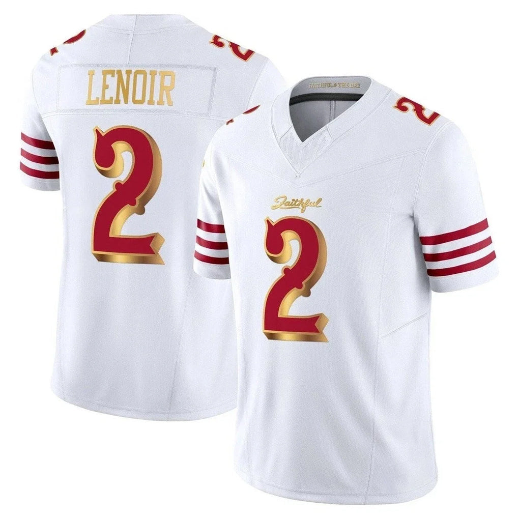 Rebec SF.49ers #2 Deommodore Lenoir Player White 2025 Rivalries Collection Game Limited Stitched Jerseys