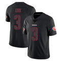 Rebec SF.49ers #3 Christian Kirk Player Black Impact Limited Home Game Stitched Jerseys